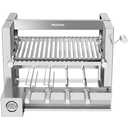 Ver imagem 3 de Kit Churrasqueira Gourmet Completa Preta Makeer Grill Elevatório 4 Espetos 1531 P