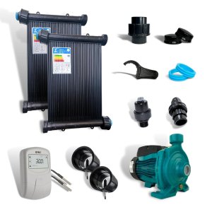 Kit Aquecedor Solar10 Placas 5mt + Valvs + Cdt + Bomba 220v