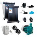 Ver imagem 1 de Kit Aquecedor Solar10 Placas 5mt + Valvs + Cdt + Bomba 220v