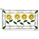 Ver imagem 4 de Quadro para Sala de TV Rustico Envelhecido Colonial de Ferro Libertas Rosas Artesanato Margaridas Am