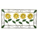 Ver imagem 3 de Quadro para Sala de TV Rustico Envelhecido Colonial de Ferro Libertas Rosas Artesanato Margaridas Am