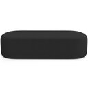 Ver imagem 7 de Cabeceira Cama Box Queen 160cm Lanna com Puff Recamier Doha W01 Bouclê Preto - Lyam Decor