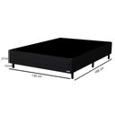 Ver imagem 5 de Base Para Cama Box Casal 138cm Poliéster Bordado Perola Negra Preto - Gazin