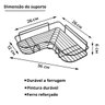 Suporte Banheiro de Canto Adesivo Prateleira Shampoo Condicionador Box Resistente Multiuso Cozinha o - 4