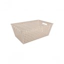 Ver imagem 1 de Cestão Organizador 38,6 L Retangular Plástico Cor Areia Coast Linha Flora Coza