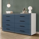 Ver imagem 1 de Cômoda Organizadora 150cm com 8 Gavetas 240829 Linha Valência Politorno