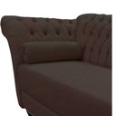 Ver imagem 5 de Recamier Decorativo Divã Styllus Lado Direito Couro Marrom