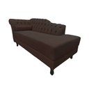 Ver imagem 4 de Recamier Decorativo Divã Styllus Lado Direito Couro Marrom