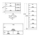 Ver imagem 3 de Armário de Cozinha Completo Ditália Denver 3 pc Rv/Br D9