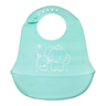 Babador Cata Migalhas em Silicone Reutilizável para Bebê Verde Agua Unyhome. - 1