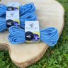 Paracord 550 Libras 4mm Corda De Sobrevivência Tática Militar 10 Metros 366kgf Striped Azul E Branco - 6