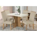Ver imagem 2 de Cadeira Sala de Jantar 2cad142fr Kit 4 Un Freijo/veludo Titanio A050 - Kappesberg