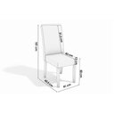 Ver imagem 3 de Cadeira Sala de Jantar 2cad142fr Kit 4 Un Freijo/veludo Titanio A050 - Kappesberg