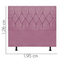 Ver imagem 3 de Cabeceira Estofada Istambul Capitonê 195cm King Size Box Quarto Suede Rosa Bebê - Gat Magazine