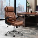 Ver imagem 5 de Cadeira YAMASORO Presidente Luxo em Couro  sintético Ergonômica Regulagem do Apoio de Cabeça e lomba