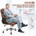 Ver imagem 4 de Cadeira YAMASORO Presidente Luxo em Couro  sintético Ergonômica Regulagem do Apoio de Cabeça e lomba