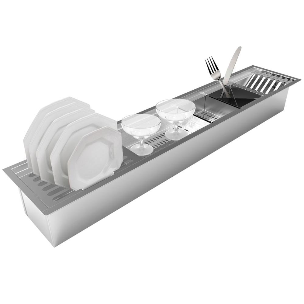 Calha Úmida Escorredor de Louça Gourmet Saro CL90 Inox - 3