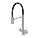 Ver imagem 1 de Torneira Cozinha Gourmet Inox Preto Monocomando Saída Filtro
