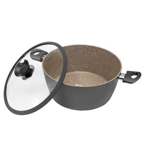 Caçarola Antiaderente 4,4l a Indução Revestida em Granito Ø24cm