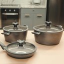 Ver imagem 2 de Caçarola Antiaderente 4,4l a Indução Revestida em Granito Ø24cm