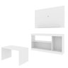 Conjunto Sala de Estar Dumont com Painel Para TV até 42 Polegadas Rack com 3 Nichos e Mesa de Centro - 3