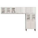 Ver imagem 1 de Cozinha Modulada Bertolini Evidence 3 Peças (2 Armários + 1 Paneleiro) CPT53 Branco