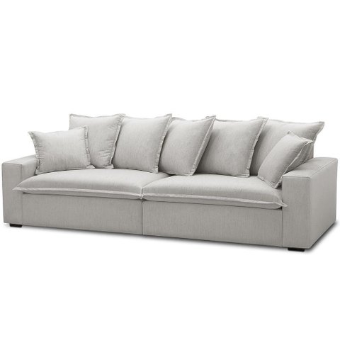 Sofá 3 Lugares para Sala de Estar Living 260cm Arbane L06 Linho Mescla - Lyam Decor