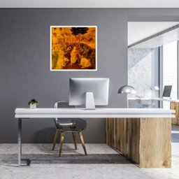Quadro Leonardo da Vinci A Adoração dos Magos c/Vidro:Branco - 2