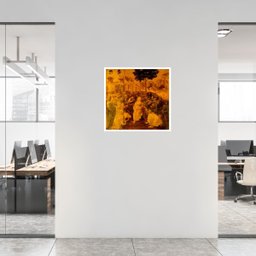 Quadro Leonardo da Vinci A Adoração dos Magos c/Vidro:Branco - 3