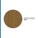 Ver imagem 6 de Banco Madeira 32,5x42x32,5cm Maciça Joy Bege/Mel
