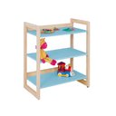 Ver imagem 2 de Estante Infantil Baixa para Livros e Brinquedos Diversos 64x75cm Colorê Azul