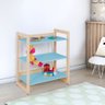 Estante Infantil Baixa para Livros e Brinquedos Diversos 64x75cm Colorê Azul - 1