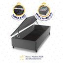Ver imagem 6 de Conjunto Box Baú Cinza Luanda Branco Espuma D28 Solteiro 88x188x69 - King House