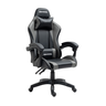 Cadeira Gamer Profissional Racer Luxo Couro:preta e Cinza - 3
