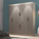 Ver imagem 1 de Guarda Roupa Solteiro 6 Portas 1 Porta 1 Gaveta Marbella Móveis Doripel