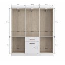 Ver imagem 4 de Guarda Roupa Solteiro 6 Portas 1 Porta 1 Gaveta Marbella Móveis Doripel