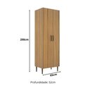 Ver imagem 3 de Paneleiro 2 Portas Amplo Berlim Ipê Decibal