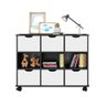 Nicho Organizador Com 6 Gavetas Preto / Branco - 1