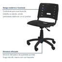 Ver imagem 6 de Kit 4 Cadeiras de Escritório Base Giratória Elo Preto