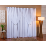 Cortina De Voil C/ Forro Blackout Tecido 5,00x2,70 Sala E Quarto Branco - 1