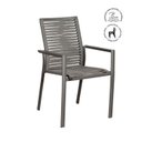 Ver imagem 4 de Kit 2 Cadeiras Empilhável Litorânea Trançada Entremares Outdoor Rivatti