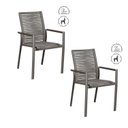 Ver imagem 3 de Kit 2 Cadeiras Empilhável Litorânea Trançada Entremares Outdoor Rivatti