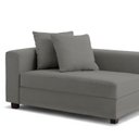 Ver imagem 3 de Recamier Divã Aspen 1,60m Veludo Grafite - Inova Decorações