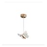 Pendente Borboleta Moderna Luminária Led Cabeceira Dourada Bivolt - 3
