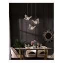 Ver imagem 2 de Pendente Borboleta Moderna Luminária Led Cabeceira Dourada Bivolt