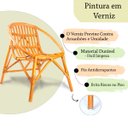 Ver imagem 3 de Cadeira Poltrona Fibra Natural Rattan Pequena Varanda NAT89