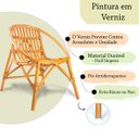 Ver imagem 3 de Cadeira Poltrona Fibra Natural Rattan Pequena Varanda Nat89
