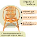 Ver imagem 2 de Cadeira Poltrona Fibra Natural Rattan Pequena Varanda Nat89