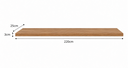Ver imagem 5 de Prateleira MDF 30mm LED 220x25 Suporte Invisivel Freijo Natura 3000k 110V