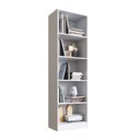 Ver imagem 2 de Estante de Livros 52CMX177CM 5 Nichos Laca Palermo Branco